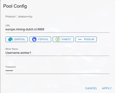 Mining guide image