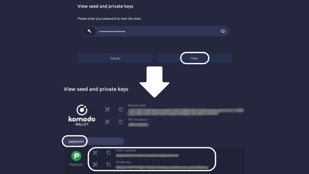 Komodo wallet guide image