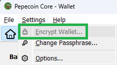 Pepecoin Core wallet guide image