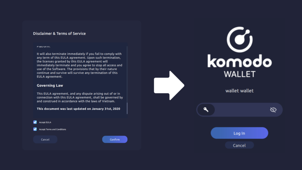 Komodo wallet guide image