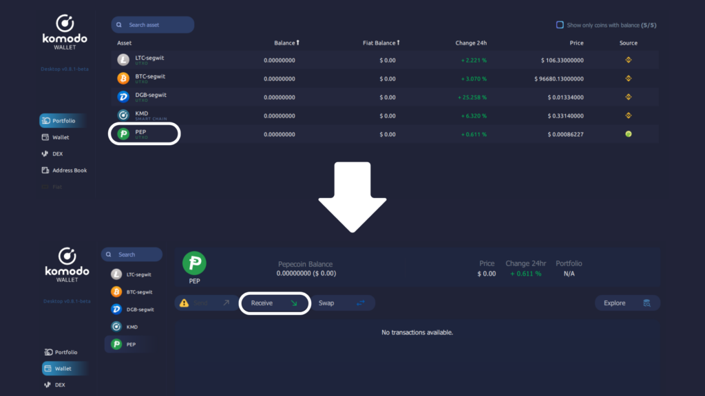 Komodo wallet guide image