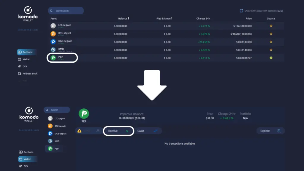 Komodo wallet guide image