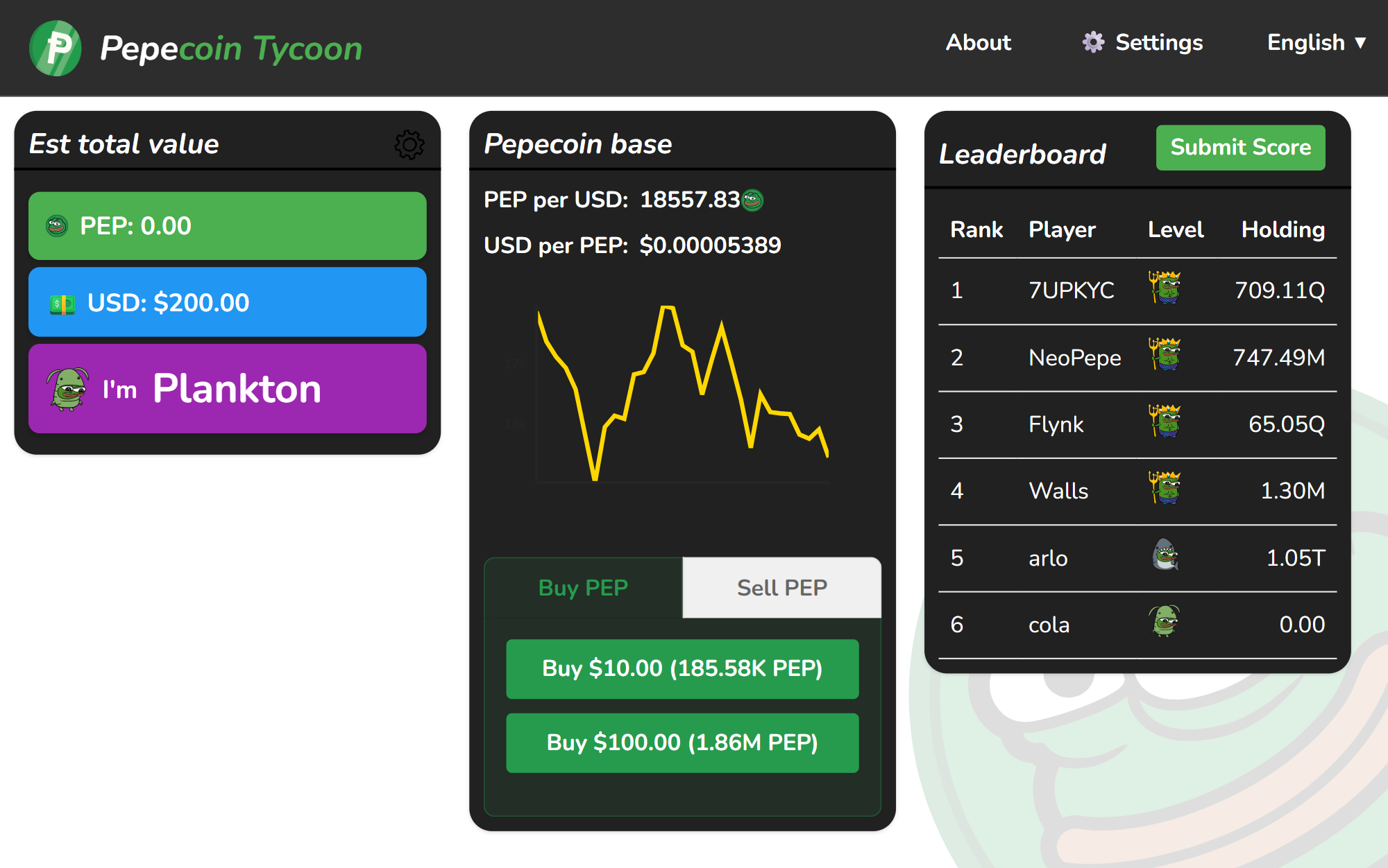 Pepecoin Tycoon