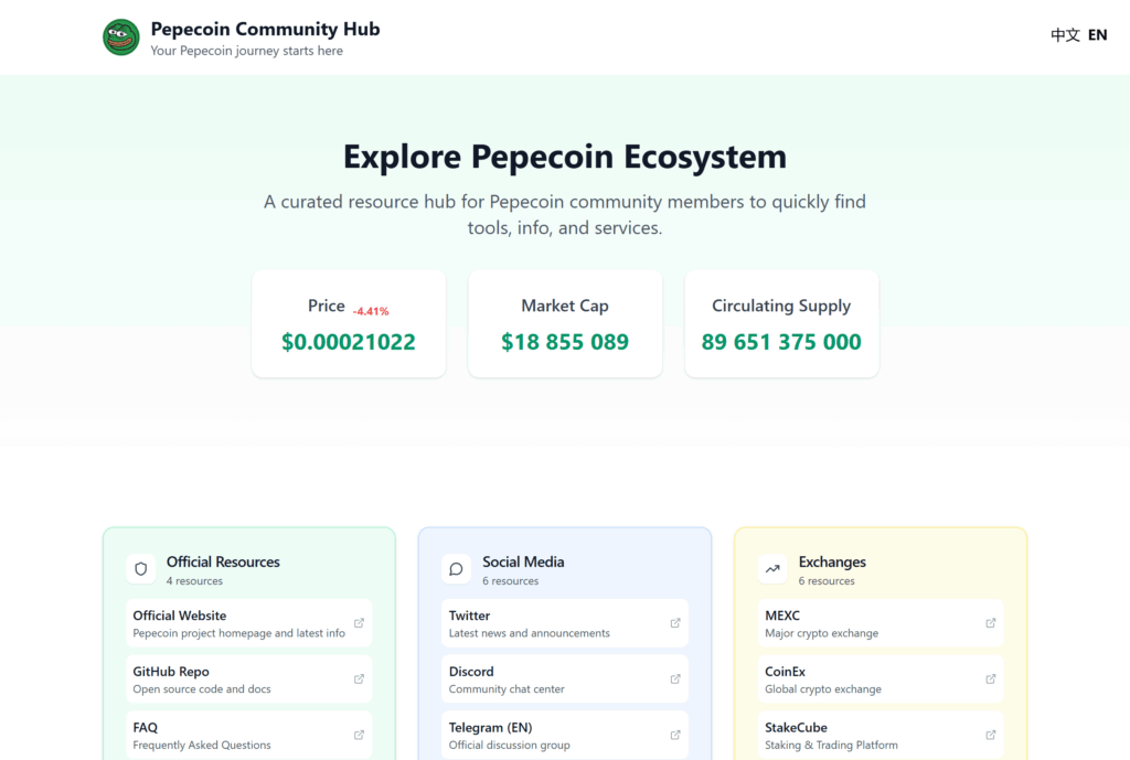Pepecoin Community Hub